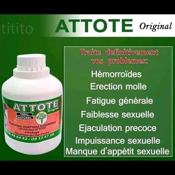 ATTOTE Organic Herbal Drink/ Made In Ivory Coast - Agritz