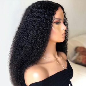30inch HD Lace Wigs Pre Plucked Brazilian Curly Human Hair Wigs For Black Women HD Transparent