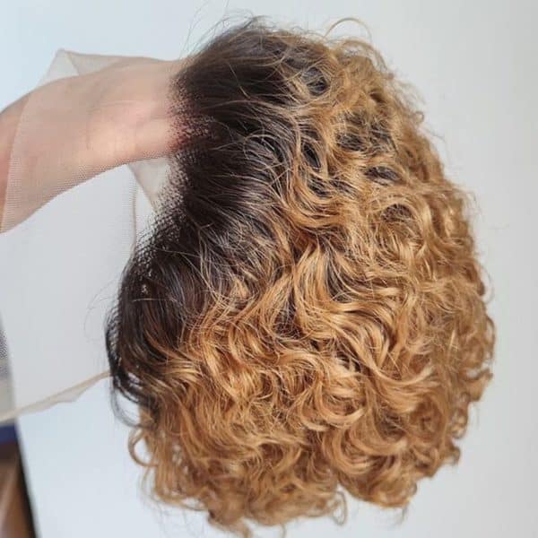 Short Pixie Cut Wig Human Hair Brazilian Remy 13 1 Transparent Lace For Black Women Colored 2
