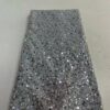 5 Yards Sequins Tulle Lace Fabric African Lace Fabric High Quality With Pearl Nigerian French Net