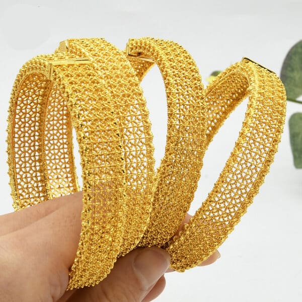 ANIID African Fashion Jewelry Bangles For Women Arabic Luxury Charm 24k Gold Plate Bracelet Bangle Wholesale 3 1.jpg 640x640 3 1