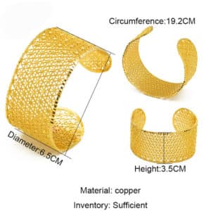 ANIID African Gold Plated Cuff Bangles For Women Moroccan Jewellery Wedding Gifts Dubai Indian Copper Bangles 4 1.jpg 640x640 4 1