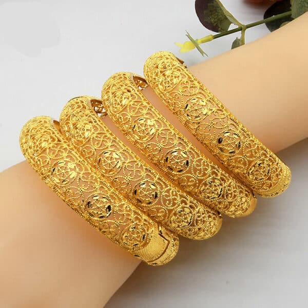 ANIID Bracelets Bangles Charm Women Jewelry Gold Custom Wholesale Designer 24K Plated Chain Femmes Adjustable Luxury 3 1
