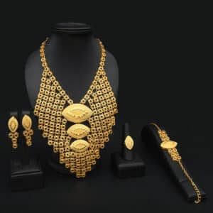 ANIID Dubai Big Copper 24K Gold Color Jewelry Set For Women African Wedding Necklaces Ethiopian Set 1 1.jpg 640x640 1 1
