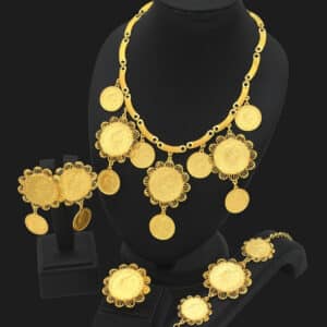 ANIID Dubai Gold Plated Coin Necklace Bracelet Jewelry Sets For Women African Ethiopian Bridal Wedding Luxury 1 1.jpg 640x640 1 1