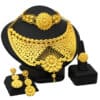 ANIID Dubai Gold Plated Flower Necklace Jewelry Set African Luxury Bracelets Earrings Set Women Fashion Wedding 5 1.jpg 640x640 5 1