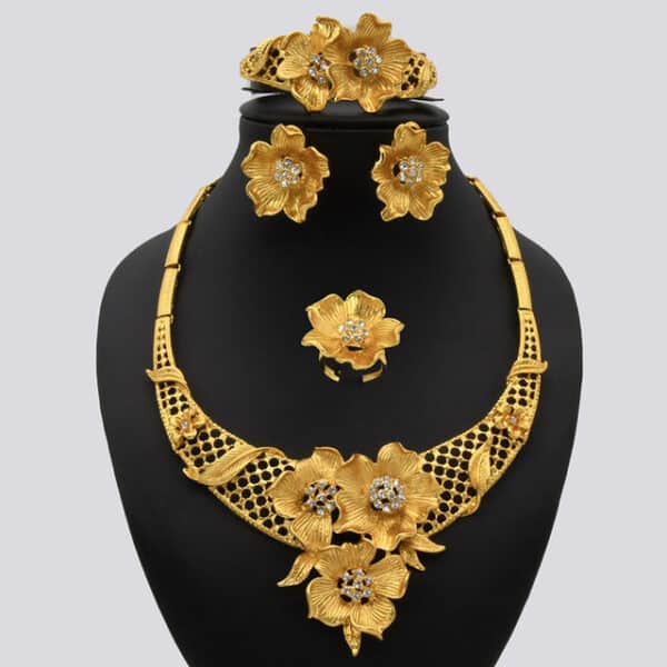 ANIID Dubai Jewelery Sets Bridal Gold Plated African Necklace And Earrings Set Women Indian Jewellery Wedding 6 1.jpg 640x640 6 1