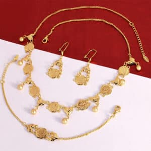 ANIID Dubai Jewelry Woman Set Copper Gold Plated 18K Luxury Nigerian Wedding Necklace And Earring For 4 1.jpg 640x640 4 1