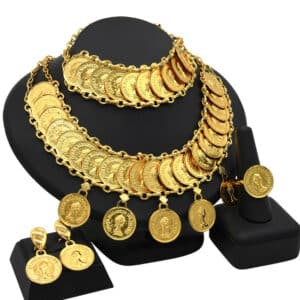 ANIID Ethiopian Golden Jewelry Set Big Coin Tassel Necklace Earring Ring Dubai Gift For Women African 1 1.jpg 640x640 1 1