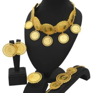 ANIID Ethiopian Luxury Gold Plated Coin Tassel Pendant Necklace Jewelry Sets African Dubai Bridal Wedding Choker 8 1.jpg 640x640 8 1