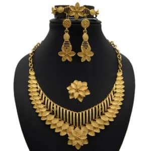 ANIID Indian Necklace Set Wedding Dubai Gold Plated Jewelry Sets For Women Bracelet Earring Ring Bridal 7 1.jpg 640x640 7 1
