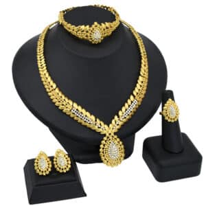 ANIID Necklace Jewelery Sets For Women 24K Gold Plated Dubai Bracciale Eritrean Wedding Collection Hawaiian Metal 2.jpg 640x640 2