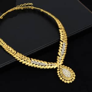 ANIID Necklace Jewelery Sets For Women 24K Gold Plated Dubai Bracciale Eritrean Wedding Collection Hawaiian Metal 4 2