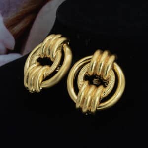 ANIID Vintage Earrings Gold Plated Stud Earrings For Women indian Gift Female Large Fashion Earrings Trend 3 1