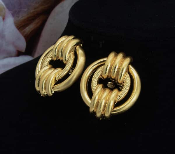 ANIID Vintage Earrings Gold Plated Stud Earrings For Women indian Gift Female Large Fashion Earrings Trend 3 1