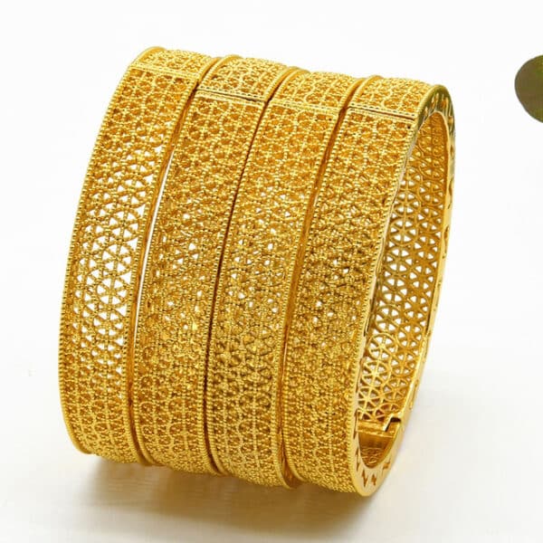ANIID Women African Bracelets Set 24K Gold Plated Bangles Jewelry Indian Dubai Wedding Bangle Wholesale Mom 2 1.jpg 640x640 2 1