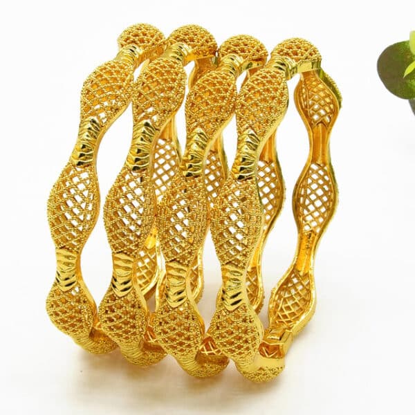 ANIID Women African Bracelets Set 24K Gold Plated Bangles Jewelry Indian Dubai Wedding Bangle Wholesale Mom 4 1.jpg 640x640 4 1