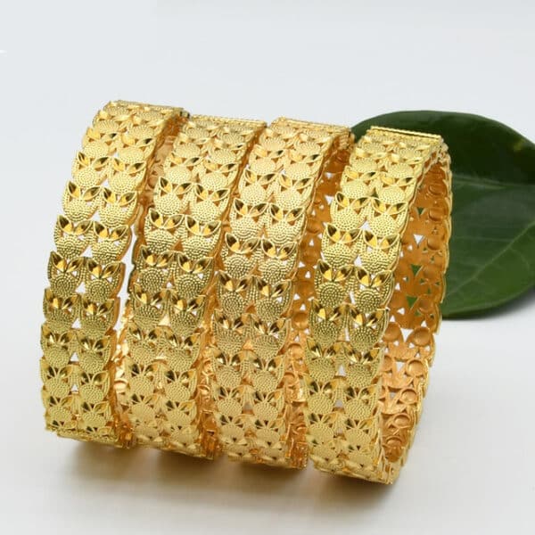 ANIID Women African Bracelets Set 24K Gold Plated Bangles Jewelry Indian Dubai Wedding Bangle Wholesale Mom 6 1.jpg 640x640 6 1
