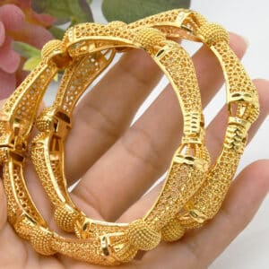 ANIID Women Charm Bracelet Bangle 24K Gold Color Jewelry Dubai Flower Bangle Brand African Designer Ethiopian 12 1.jpg 640x640 12 1
