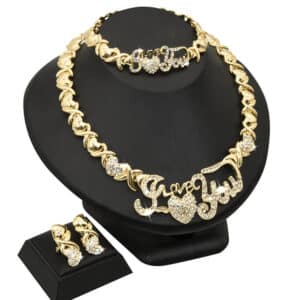 ANIID XOXO Dubai Gold Color Jewelery I Love You Necklace Earrings Sets For Woman Nigerian Jewellery 2 1.jpg 640x640 2 1