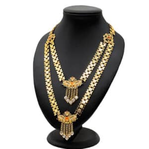 ANIID collar de lujo en capas para mujer colgante largo con borla chapada en oro joyer 6