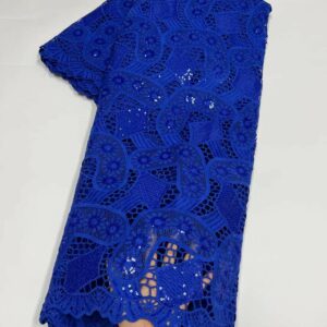 African Guipure Cord Lace Fabrics 2022 High Quality Nigerian Milk Silk Net Tulle Lace Fabric 5 3