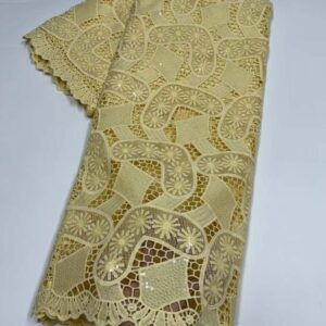 African Guipure Cord Lace Fabrics 2022 High Quality Nigerian Milk Silk Net Tulle Lace Fabric 5 5
