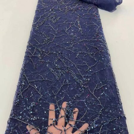 African Lace Fabric 2022 High Quality Sequins Lace Embroidery French African Groom Lace Fabric For Nigerian