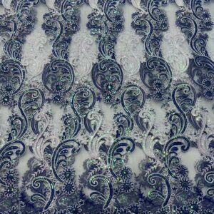African Sequins Lace Fabric 2022 High Quality Lace Nigerian Mesh Net Lace Fabrics Embroidery French Tulle 1