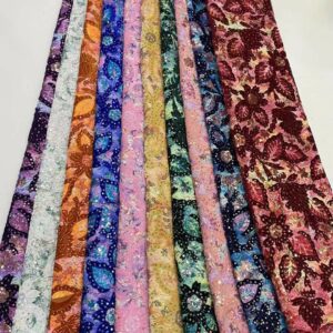 African Tulle Lace Fabric 2022 High Quality With Seuqins Embroidery Nigerian Lace Fabric For Sewing Wedding 1