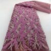 African Velvet Lace Fabric 5 Yards 2022 High Quality Sequins Groom Embroidered French Nigerian Net Lace