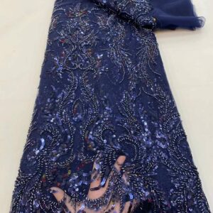 Beautiful African Net Groom Lace With Sequins French Lace African Lace Fabric 5 Yards Nigerian Lace 5
