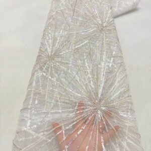 Beautiful White African Groom Lace Fabric 2022 High Quality Lace Material Nigerian French Sequins Lace Fabrics