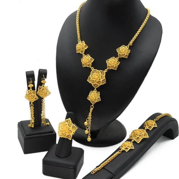 Luxury Dubai Jewelry Set 24K Gold Plated Big Nigerian Indian Necklaces Earrings Rings Sets Flower With 2 1.jpg 640x640 2 1