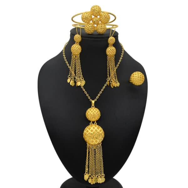 Luxury Dubai Jewelry Set 24K Gold Plated Big Nigerian Indian Necklaces Earrings Rings Sets Flower With 6 1.jpg 640x640 6 1