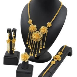 Luxury Dubai Jewelry Set 24K Gold Plated Big Nigerian Indian Necklaces Earrings Rings Sets Flower With 7.jpg 640x640 7