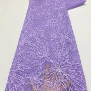 Luxury Handmade Embroidered Sequins French Lace Tulle Fabric 2022 African High Quality Net Lace For Wedding 2