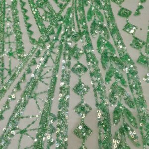 Luxury Sequins Lace Fabrics 2022 High Quality Handmade Groom Beaded Bridal Laces Fabrics Wedding African Sequins 1