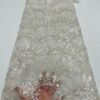 New African White Lace Fabric 2022 High Quality Groom Lace Embroidery With Sequins Net Lace Fabric