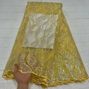 Nigerian Groom Sequence Tulle Lace Fabrics 2022 High Quality Lace Luxury African Sequins French Tulle Laces 2