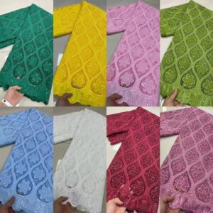 Nigerian Lace Fabric 2022 High Quality Lace African Lace Fabric Cotton Lace Guipure Cord Lace Fabric 1