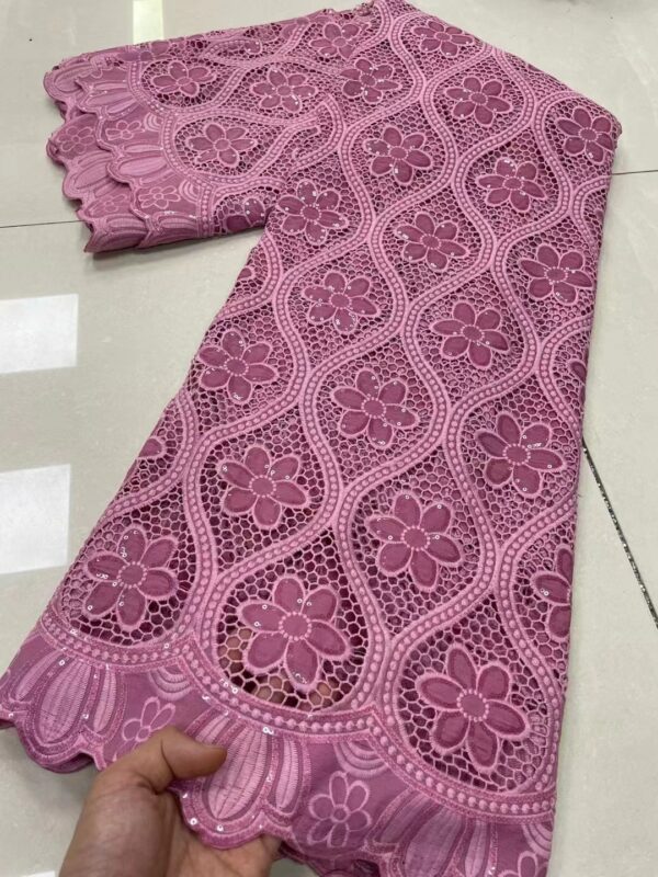 Nigerian Lace Fabric 2022 High Quality Lace African Lace Fabric Cotton Lace Guipure Cord Lace Fabric 2