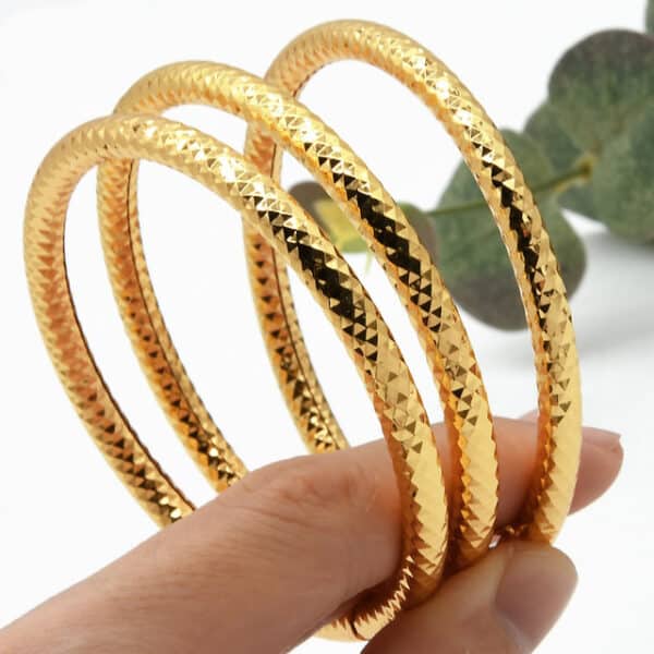 Simple Design Indian Bangles For Women Wedding Dubai Gold Color Bangles Jewelry Wholesale Designer Gold Plated 10 1.jpg 640x640 10 1