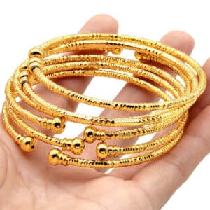 Simple Design Indian Bangles For Women Wedding Dubai Gold Color Bangles Jewelry Wholesale Designer Gold Plated 18 1.jpg 640x640 18 1