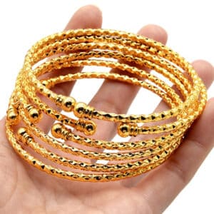 Simple Design Indian Bangles For Women Wedding Dubai Gold Color Bangles Jewelry Wholesale Designer Gold Plated 20 1.jpg 640x640 20 1