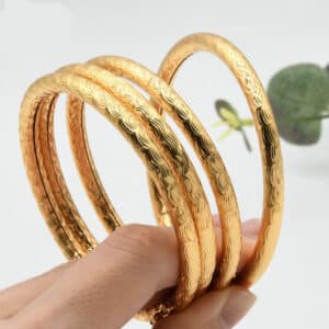 Simple Design Indian Bangles For Women Wedding Dubai Gold Color Bangles Jewelry Wholesale Designer Gold Plated 22.jpg 640x640 22
