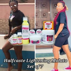 Half-caste Lightening Molato Set of 7, Dark Skin Lightening Brightening Whitening